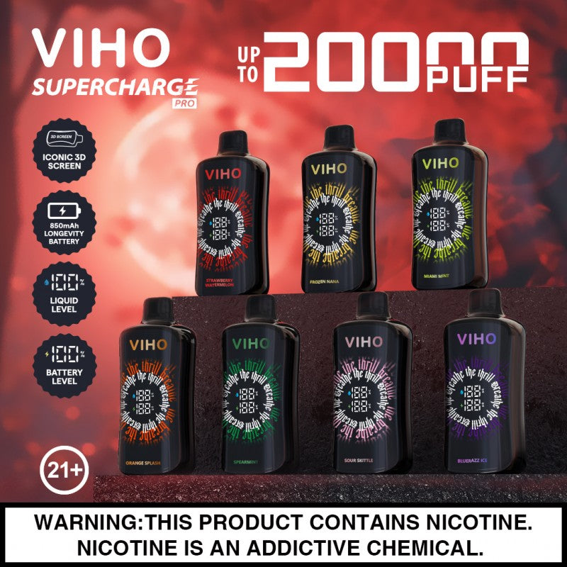 VIHO Supercharge Pro 20K Disposable 5%   10 DISPOSABLE