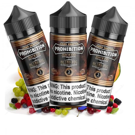 Prohibition Juice Co. 100ml Ejuice (3 bottle deal)