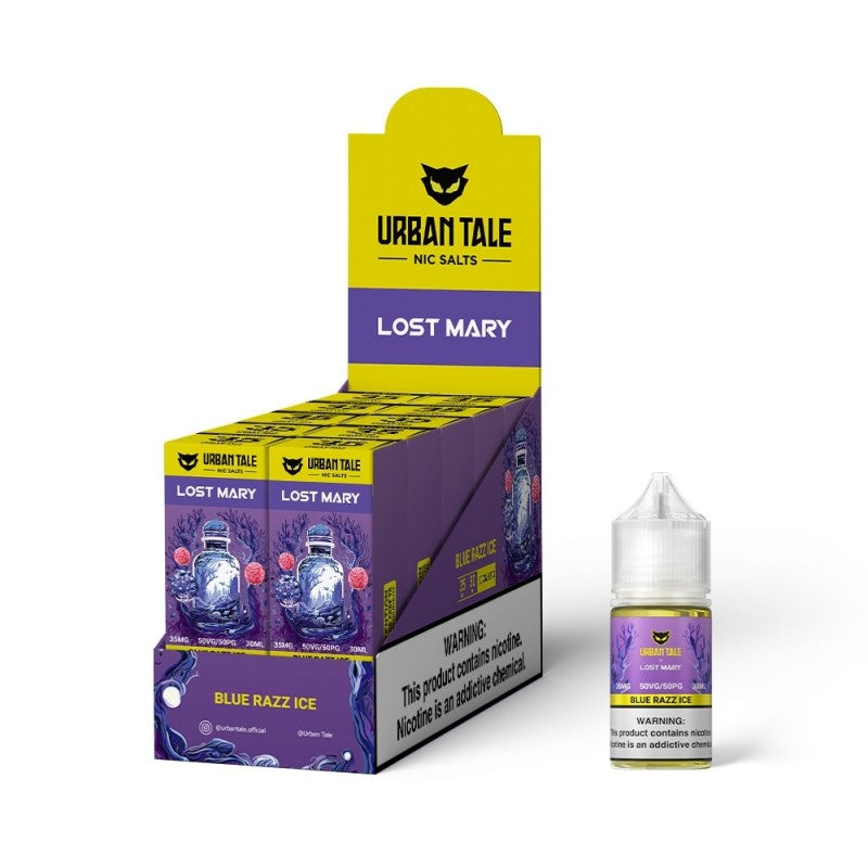 Urban Tale Salt by Lost Mary - Blue Razz Ice 30mL