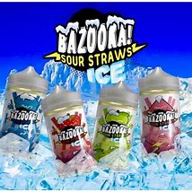 Bazooka ICE Sour Straws 100ml E-juice (3 bottle deal)