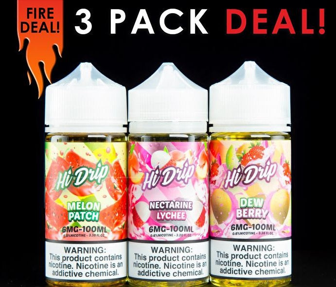 Hi-Drip 100ml Ejuice (3 bottle deal)