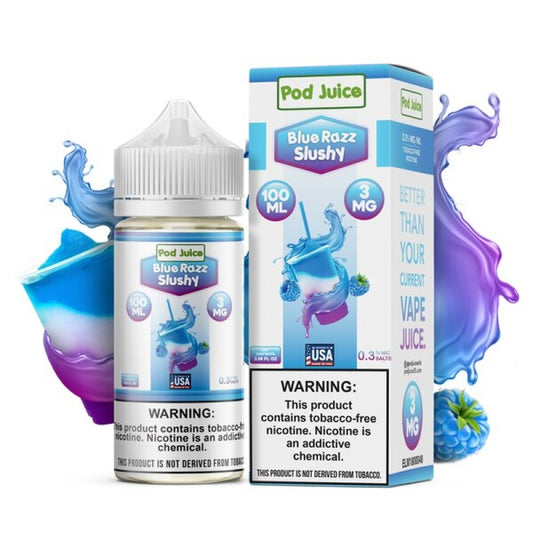 Pod Juice 100mL Blue Razz Slushy