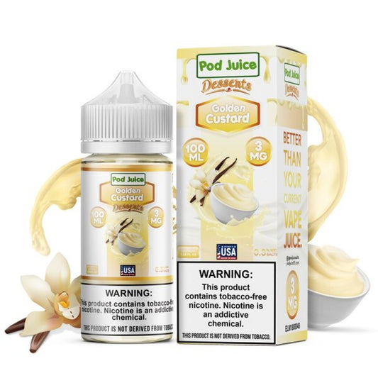 Pod Juice 100mL Golden Custard